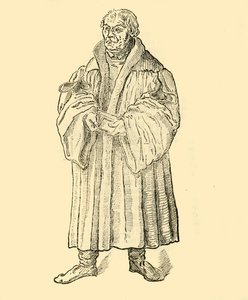 路德讲道，c1500-1520，1890年。 作者 不明