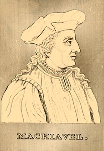 马基雅维利（Machiavelli），1469年至1527年，1830年。 作者 不明