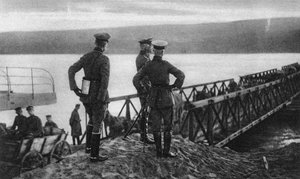 Mackensens军队穿越多瑙河，罗马尼亚，第一次世界大战，1916年 作者 不明