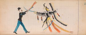 马菲特账本：印第安酋长和士兵，约1874-81年。 作者 不明