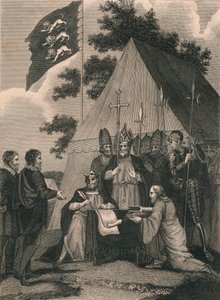 麦格纳宪章，约翰国王签署，1215年，19世纪 作者 不明