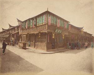 茶馆，1870年代。 作者 不明
