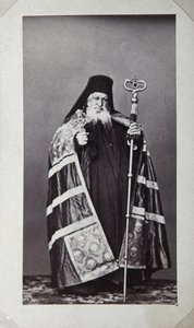 马卡里奥斯（Makarios），1870年代，希腊阿索斯山的圣潘捷列伊蒙修道院大主教 作者 不明