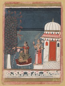 Malashri Ragini来自Ragmala系列，1640年。 作者 不明
