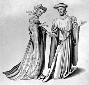 男女装，1910年14世纪末-15世纪初 作者 不明