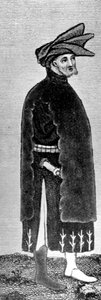 男装，十四世纪末，1910年 作者 不明