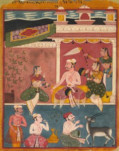 来自Ragamala的Malkaus Raga，c。 1610。 作者 不明