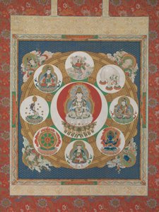 单音节金轮曼陀罗，十八世纪。 作者 不明