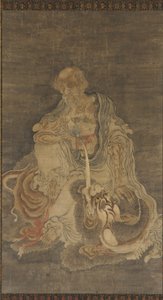 文殊菩萨坐于狮子上，1368-1644年。 作者 不明