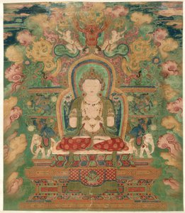 文殊菩萨1500年至1550年。 作者 不明
