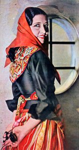 Manuela Del Rio，西班牙女演员和舞蹈家，1943年 作者 不明