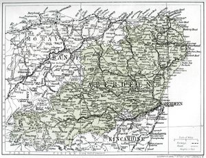 阿伯丁郡地图，1924-1926年 作者 不明