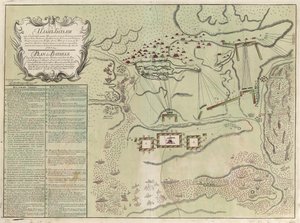 萨武奇尼战役地图，1739年至1740年 作者 不明