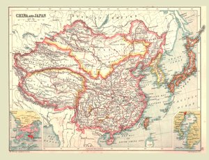 1902年的中日地图。 作者 不明