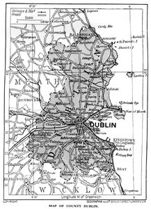 1924-1926年爱尔兰都柏林郡地图 作者 不明