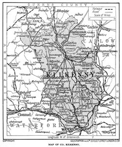 1924-1926年爱尔兰基尔肯尼郡地图 作者 不明