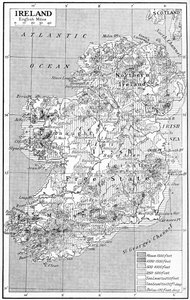 爱尔兰地图，c1930年代 作者 不明