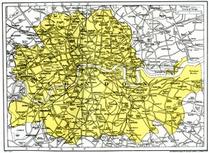 伦敦地图，1924-1926年 作者 不明