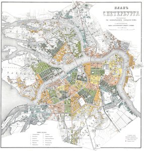 彼得斯堡地图 作者 不明
