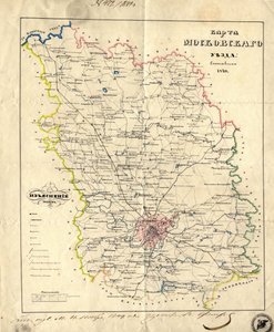 莫斯科省地图，1849年 作者 不明