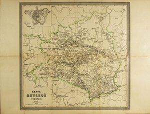 维亚特卡省地图c。 1914年 作者 不明