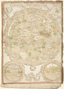 世界地图，约1480年。 作者 不明