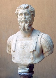 罗马皇帝Lucius Septimius Severus的大理石半身像 作者 不明