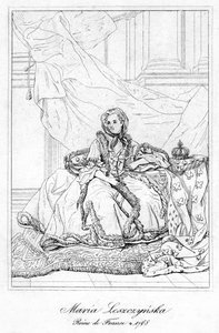 玛丽亚·莱斯奇辛斯卡（Maria Leszczynska），法国路易十五的皇后配偶，约17世纪 作者 不明