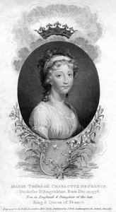 玛丽·特蕾丝·夏洛特·德·波旁，法国昂古莱姆公爵夫人和多芬，1811年 作者 不明
