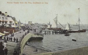 海上索特恩德的Marine Parade（彩色照片 作者 不明