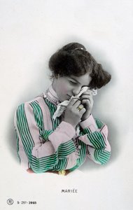 已婚，法国复古明信片，c1900 作者 不明