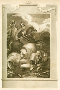 1815年6月16日，1816年，在吕尼战役中的布卢彻元帅。 作者 不明
