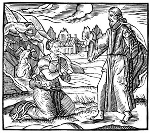 抹大拉的马利亚（Mary Magdalene）看到复活的耶稣基督的幻影，大约摄于1500年 作者 不明