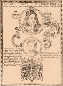 苏格兰女王玛丽（Mary，Scots 1542-1587）和詹姆士六世（King James VI）和我1566-1625，1889年 作者 不明