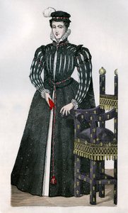 玛丽·斯图尔特（Mary Stuart），法国弗朗西斯二世的皇后配偶，c1560 1882-1884 作者 不明