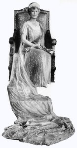 泰克（Teck）玛丽（Mary of Teck），英国乔治五世的女王妃（George V），大约在1930年代 作者 不明