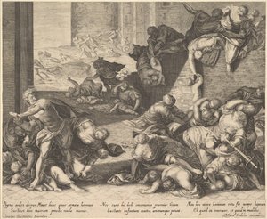 Aegidius Sadeler（16001629）之后，对无辜者进行屠杀，并将其复制并缩小。 作者 不明