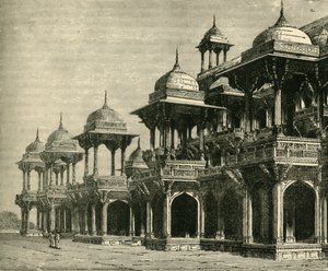 阿克巴尔陵墓，塞康德拉，1890年。 作者 不明