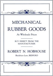 机械橡胶制品-罗伯特·霍布斯（Robert N.Hobhouse）广告，1916年 作者 不明