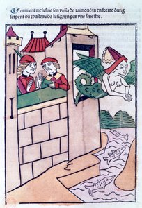 Melusine飞走了，1478年 作者 不明