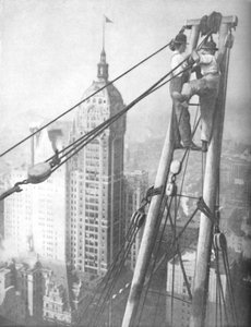神经在悬崖上超过登山者的人，c1935年 作者 不明