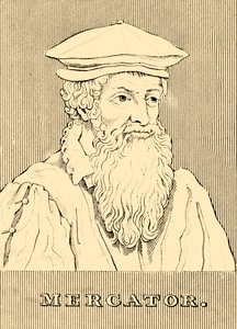 墨卡托（Mercator），1512-1594，1830年。 作者 不明