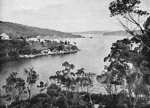 沙堡路的中港，摄于1900年。 作者 不明
