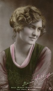 米里亚姆·巴贝奇（Miriam Babbage），c1880-1950年-每日镜子选美大赛一等奖获得者，c1930年。 作者 不明