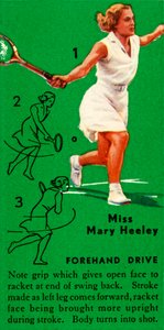 玛丽·希利小姐（Mary Heeley）-正手开车道，大约建于1935年。 作者 不明