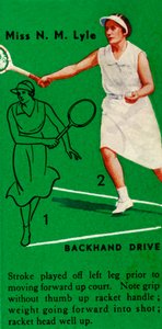 NM Lyle小姐-反手驾驶，c1935年。 作者 不明