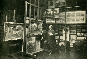 细节先生在他的工作室，1900年。 作者 不明