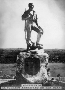 1920年代圣胡安山的美国士兵纪念碑 作者 不明