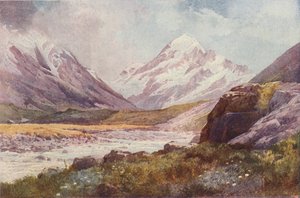 新西兰库克山（Mount Cook），1923年。 作者 不明