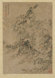 山村，明朝，1550-1644。 作者 不明